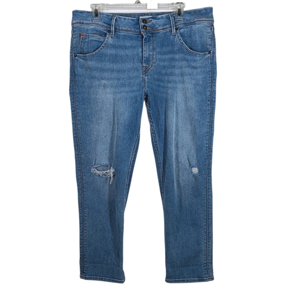 Hudson Collin Skinny Crop Flap Pocket Jeans size 32